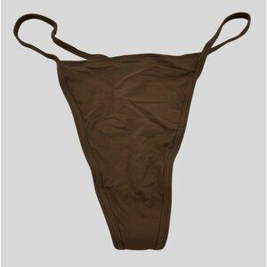 SKIMS Kim Kardashian T-String Thong Panty Oxide Brown PN-THG-2070 Womens Size 3X